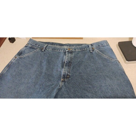 Wrangler Jeans 42x32 Carpenter Straight Cotton Casual Denim Work Painters Pants - Picture 1 of 4